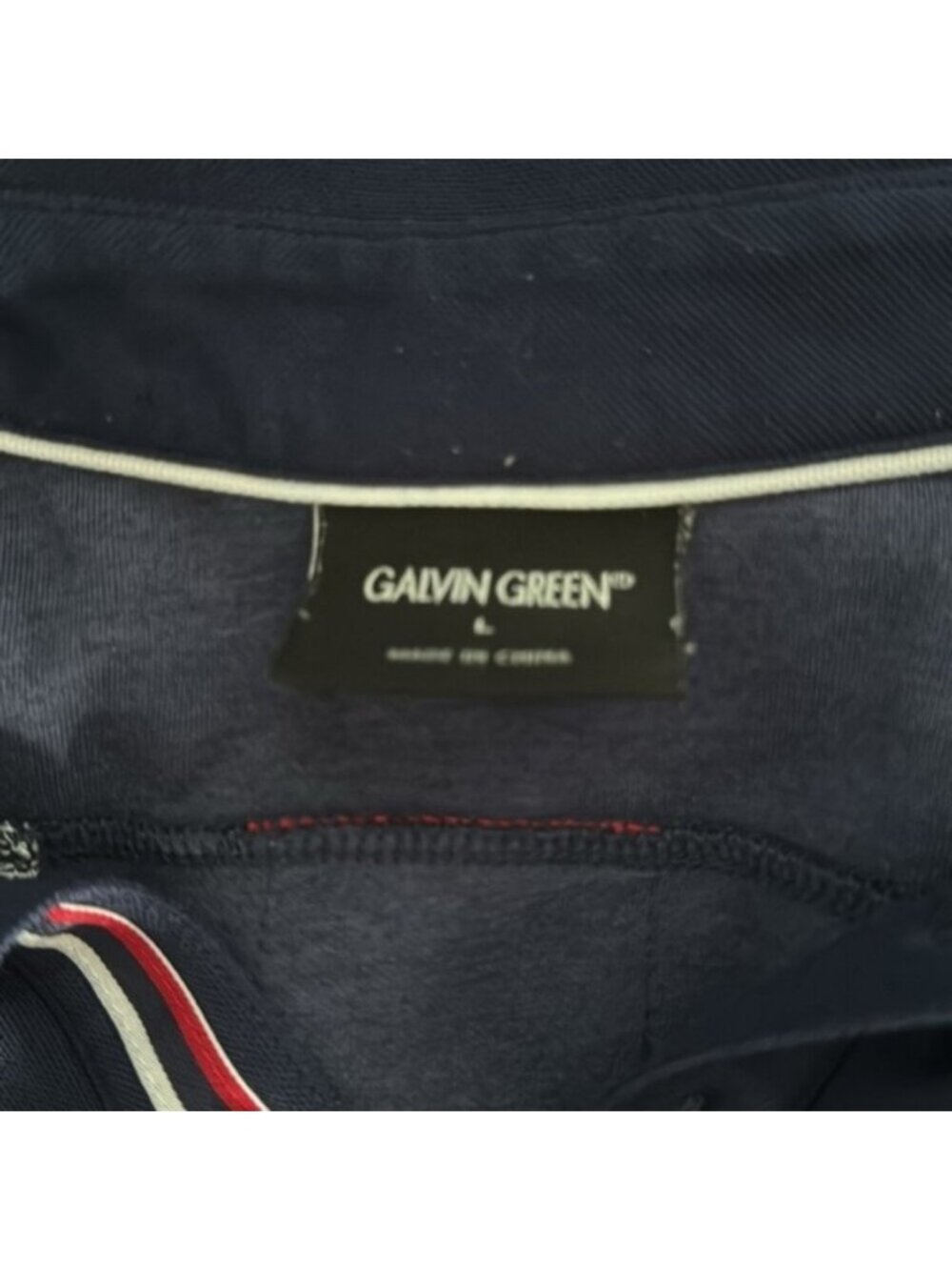 Galvin Green Golf Polo Size Large Navy Red White - Picture 7 of 7